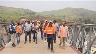 Le DG de L'Office des routes Visite  les travaux du Pont LUBI et MUDIBA
