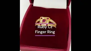 Kollam Supreme Gold Plated Designer Cz Ruby Finger #Ring For Girls #imitationjewellery #jewellery