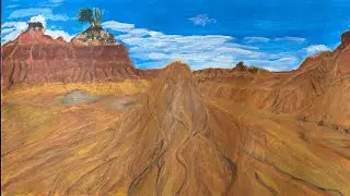 #paisaje  #desiertodelatatacoa #acrílico #pasoapaso 