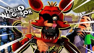 My Cousins Played the Ignited Foxy Hello Neighbor Mod and More!