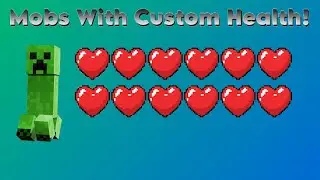 Give Mobs Custom Health in Minecraft! [1.21 AND 1.21.1 ONLY]