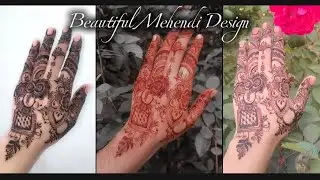 Elegant Simple Brides Mehendi Design|| #hennadesign 