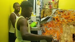 Escovich Fish served press plantain Epic Night Adventure W Rushane an Pappy check in, eeh sah!!