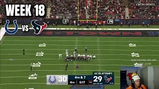 AFC SOUTH CLASSIC!! AyoTankk Reacts to Colts vs. Texans Game Highlights | 2025 NFL Week 18