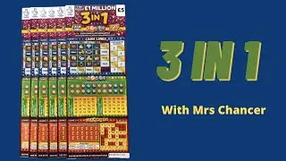 3 in 1 - cash lines - bingo - cashword - &pound;5 scratch cards today - Mrs Chancer National Lottery uk