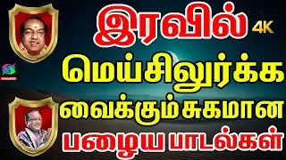 இரவில் மெய்சிலுர்க்க வைக்கும் சுகமான பழைய பாடல்கள் | 1960s Songs | Kannadasan | Tms | Mgr | Sivaji.