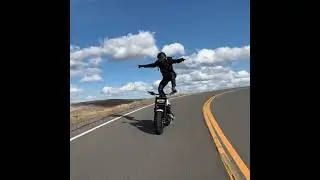 Doing Crazy Stunts on A Harley Davidson Fatbob #shorts