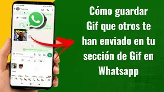 C&oacute;mo guardar Gif que otros te han enviado en tu secci&oacute;n de Gif en Whatsapp | Espa&ntilde;ol