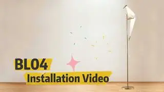 Home Lighting Thousand paper crane floor lamp simple installation video