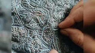 sozni work || Easy way to fill empty spaces (khakee) of shawl ||so easy || kashmiri heritage
