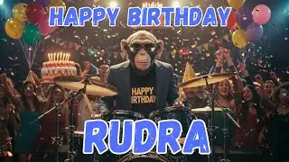 RUDRA Happy Birthday Song - Happy Birthday to Rudra