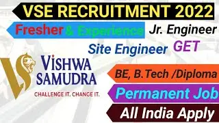 VSE RECRUITMENT 2022 | CIVIL ENGINEERING JOBS | FRESHER AND EXPERIENCE  #civilengineeringjob #cs