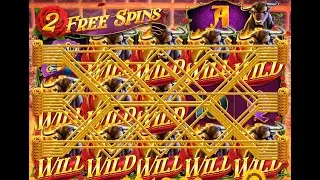 Red Tiger - Bulls Run Wild - Massive Wildlines - Nice hit on 1$ Bet!