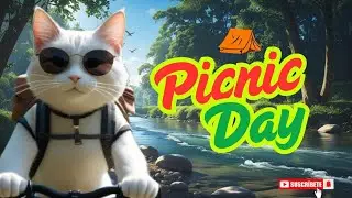Cat Camping Adventure 2025🏕️🐾🐆| MiniToonWorld #cat #camping #cute #viralvideo #youtuber #ai