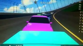 NASCAR Truck Series S5 - NC Bud Shootout - Race Finish (Onboard Smuffy)