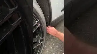 Macan Electric Stone Guard Removal Inside View #1fastguard #mudflaps #porsche #macan #ev #automobile