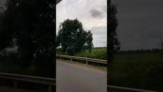 Driving through rural Tanzania near the west Kilimanjaro