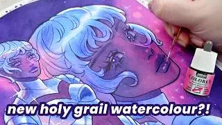 FULL WATERCOLOUR PAINTING PROCESS | art style challenge: analogous