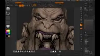 One hour monster bust in Zbrush