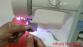 How to use double needle or twin needle  demo with usha janome machine || #Amazon review