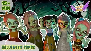 Wheels on the Halloween Bus | Spooky Zombie🧟&zwj;♂️ Music for Kids | Princess Rhymes - Princess Tales
