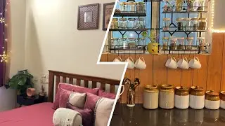 Night time kitchen cleaning routine+ productive morning routine 7-8 am/#123jaads/ bedroom cleaning
