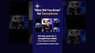 #Short Mary Did You Know sax quartet