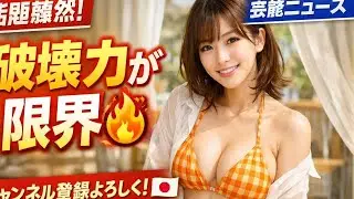 【破壊力抜群🔥】花咲楓香、話題のオレンジビキニ姿にファン騒然…！
