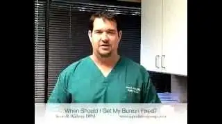When Should I Get My Bunion Fixed?  Answers From An Indianapolis Foot Surgeon
