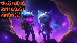 Three friends unity galaxy adventure #kidstoys#englishstory #cartoon #follow #englishbook #tranding