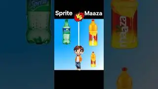 Sprite VS Maaza ❓#viral #comparison #shortvideo #shorts
