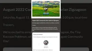 August community day shiny zigzagoon 🔥😘😘😘😘#pokemon #viralshort