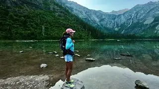 Avalanche Lake via the Trail of the Cedars in Montana's Glacier National Park in 4K