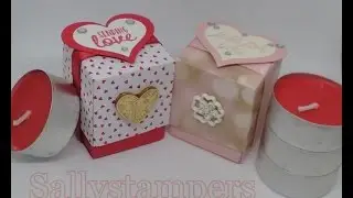 Valentines Triple TeaLight Box with Stampin' Up! Products