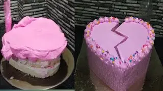 broken heart #new #cake #design #for #youtubevideo #vairal #video