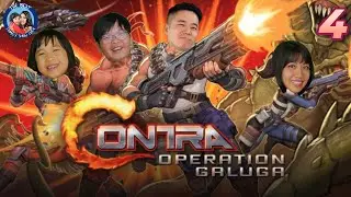 EP4 - Family fun gaming with 4 player co-op Contra: Operation Galuga - Stage 4 Ice Train Lab
