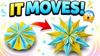This Paper MOVES! 😱 | Magic Flexagon Origami Tutorial