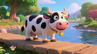 Moo Moo River Song | Fun Cow Adventure for Kids