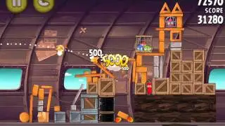 Angry Birds Rio Level 11-7 Smugglers Plane 3 Stars