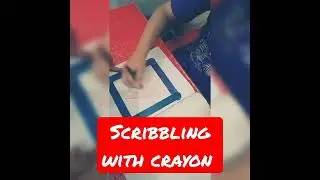 How to scribble#crayon#coloring #autism#learning is fun
