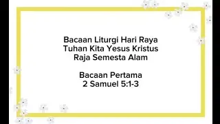 Bacaan Pertama Minggu 23 November 2025
