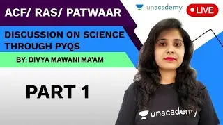 Discussion on Science through PYQs for Patwaar/ACF/RAS Part-1 | Divya Mawani