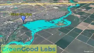 Flood Mapping: Fly along the San Joaquin River from Millerton Lake to Fresno Slough