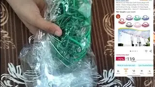 Cloth Drying Rope With Hooks||Amazon||