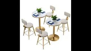 Nordic coffee shop table and chair combination simple casual dining table