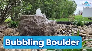Installing a Bubbling Boulder Water Feature - Build Timelapse