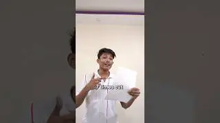 Can we Cut a Paper 7 times ? #shorts #viral