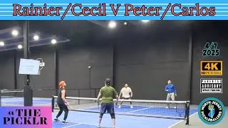 Rainier/Cecil V Peter/Carlos @ THE PICKLR 4/7/25 4K PICKLEBALL