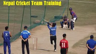 Nepal Cricket Team Training for T20 World Cup | Anil Kumar Sah hitting Sixes of Lalit
