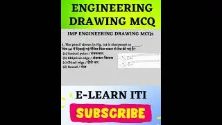 IMP Engineering Drawing MCQs | BHEL Artisan 2025 | All Trades | Hindi | #bhel | #iti | #shorts